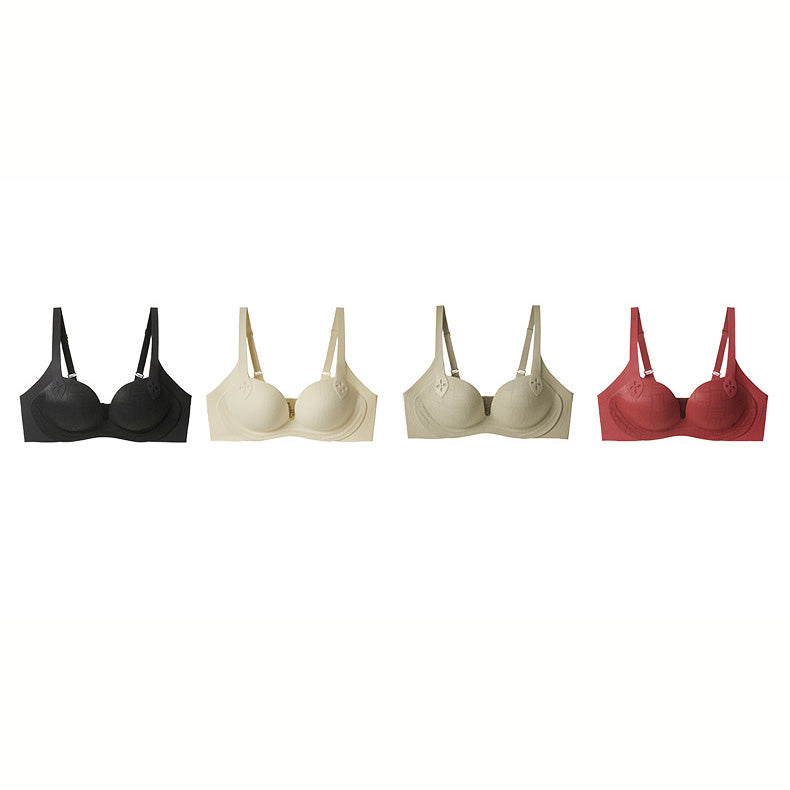 Fita Bra 無鋼圈蕾絲成套內衣【紅色】4色