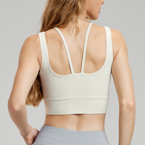 Sela Sport Bra 假兩件式運動內衣【象牙白】4色